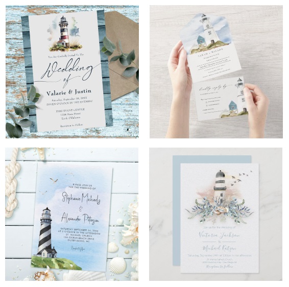 Lighthouse Invitations